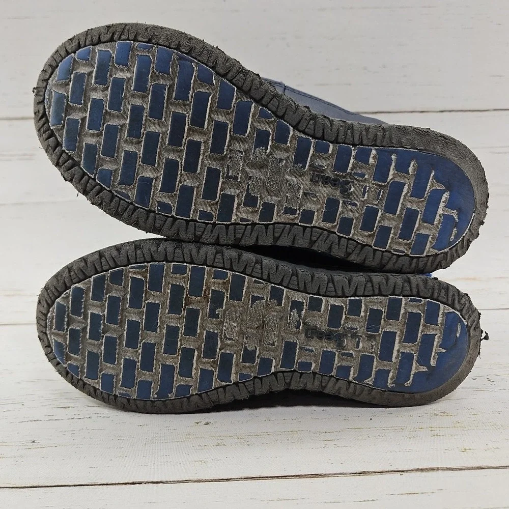 LL Bean Tek Youth Size 2 Navy Blue Winter Snow Boots Insulated Waterproof 505698